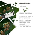 thumbnail image 4 of Lantern Press 1000 Piece Jigsaw Puzzle, Tree Frogs watching Dragonfly, 4 of 5