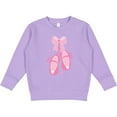 thumbnail image 2 of Inktastic Ballerina Pink Ballet Slippers Toddler Sweatshirt, 2 of 4