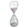 thumbnail image 1 of Reloj de arena de 15 minutos, arena blanca, vidrio gris/rosa, TFA Dostmann, 1 of 5
