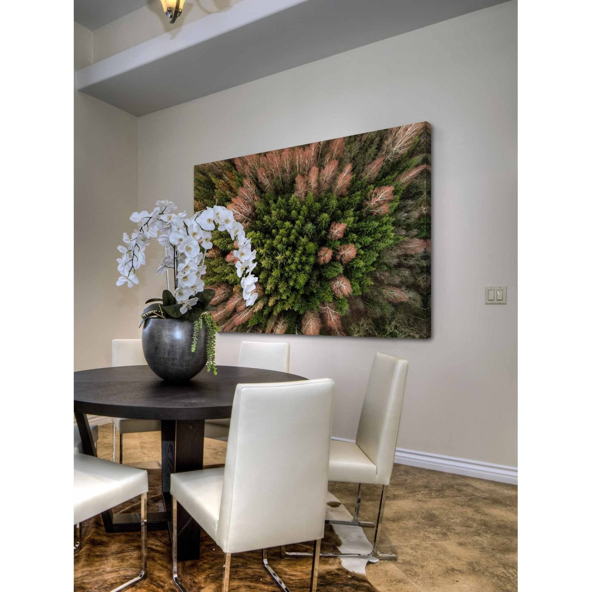 Marmont Hill "Feather Trees" by Karolis Janulis Painting Print on Wrapped Canvas