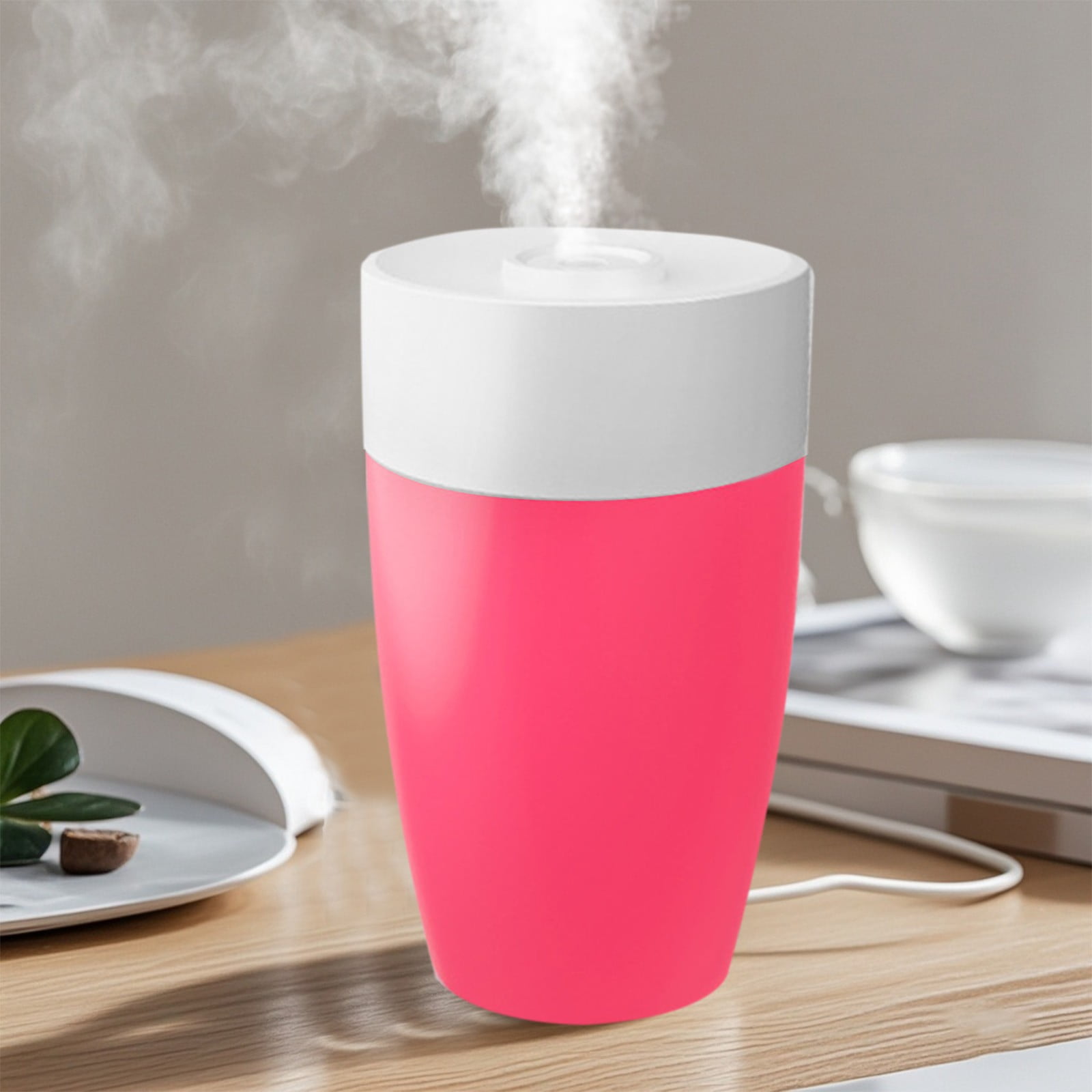 CVLNCYCLING Home Aromatherapy Diffuser Auto Mist, Rechargeable Ultrasonic Cool Mist with 3 Speeds, Large Mist Volume Filter-Free for Bedroom Office