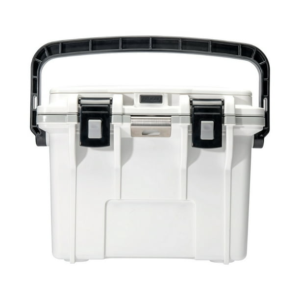 14qt Elite Cooler, Hielera Pelican, Enfriador, Portavasos, Personal Pelican 14QTWHTGRY