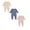 Pink 1PCS & Blue 1PCS & Beige 1PCS, variant on Baby Boys Girls Bodysuit Pajamas Romper Jumpsuit Thin Long Sleeves Romper Neutral Baby Clothes 3PCS