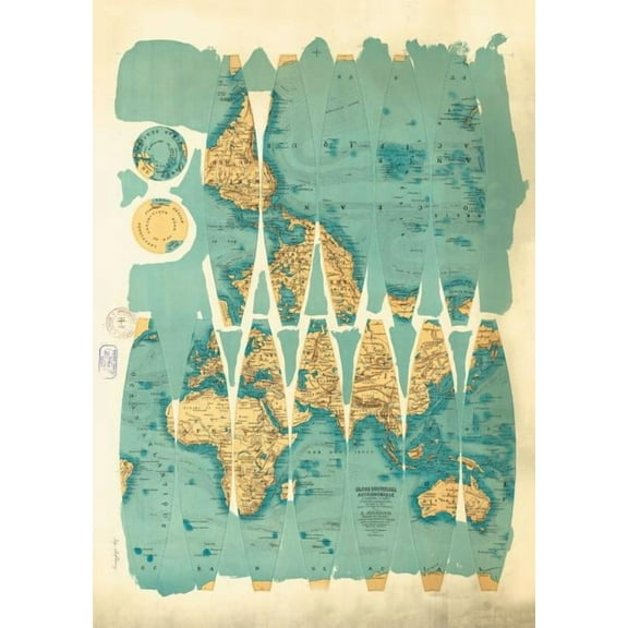 Bnf Cartes/Plans: Carnet Blanc, Globe Astronomique, Jourdan, 1890 (Paperback)