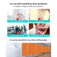 thumbnail image 3 of Window Privacy Film, Orange UV Sun Blocking Window Tint Film Heat Control One Way Blackout Window Film, Pure Orange Solid Color Simple Minimalism Art Non Adhesive Static Cling Sticker 17.7x39.3 In, 3 of 7