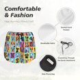 thumbnail image 5 of Disketp Cute Dogs Collage Print Women's Shorts Workout Shorts for Athletic Gym Running Shorts with Phone Pockets, 5 of 8