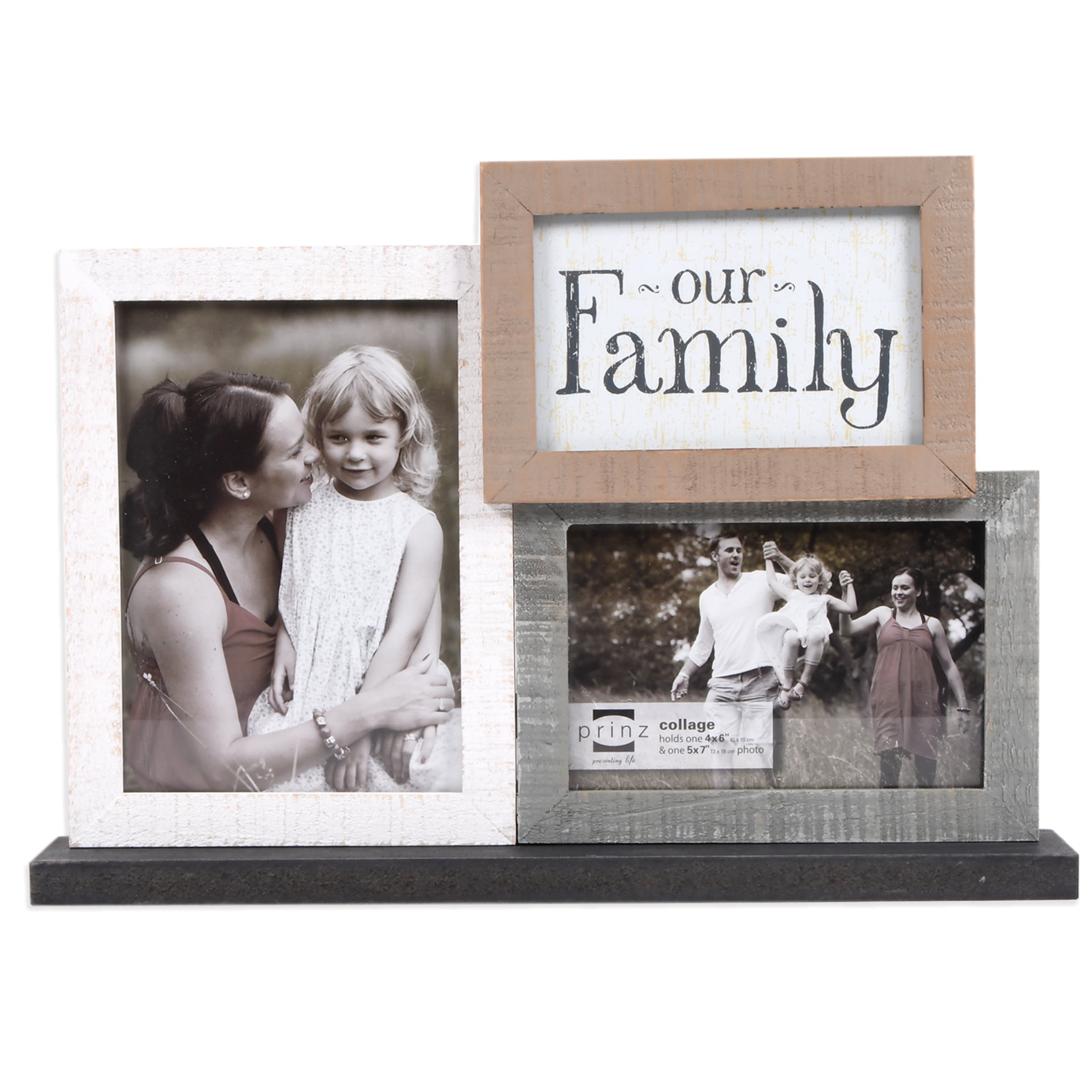 6 by 4-Inch PRINZ Typography Family Wood Frame