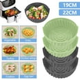 thumbnail image 1 of 2Pcs Air Fryer Silicone Pot avec Poignée Résistant à la Chaleur Réutilisable Air Fryer Silicone Pot Antiadhésif Air Fryer Silicone Panier, 1 of 7