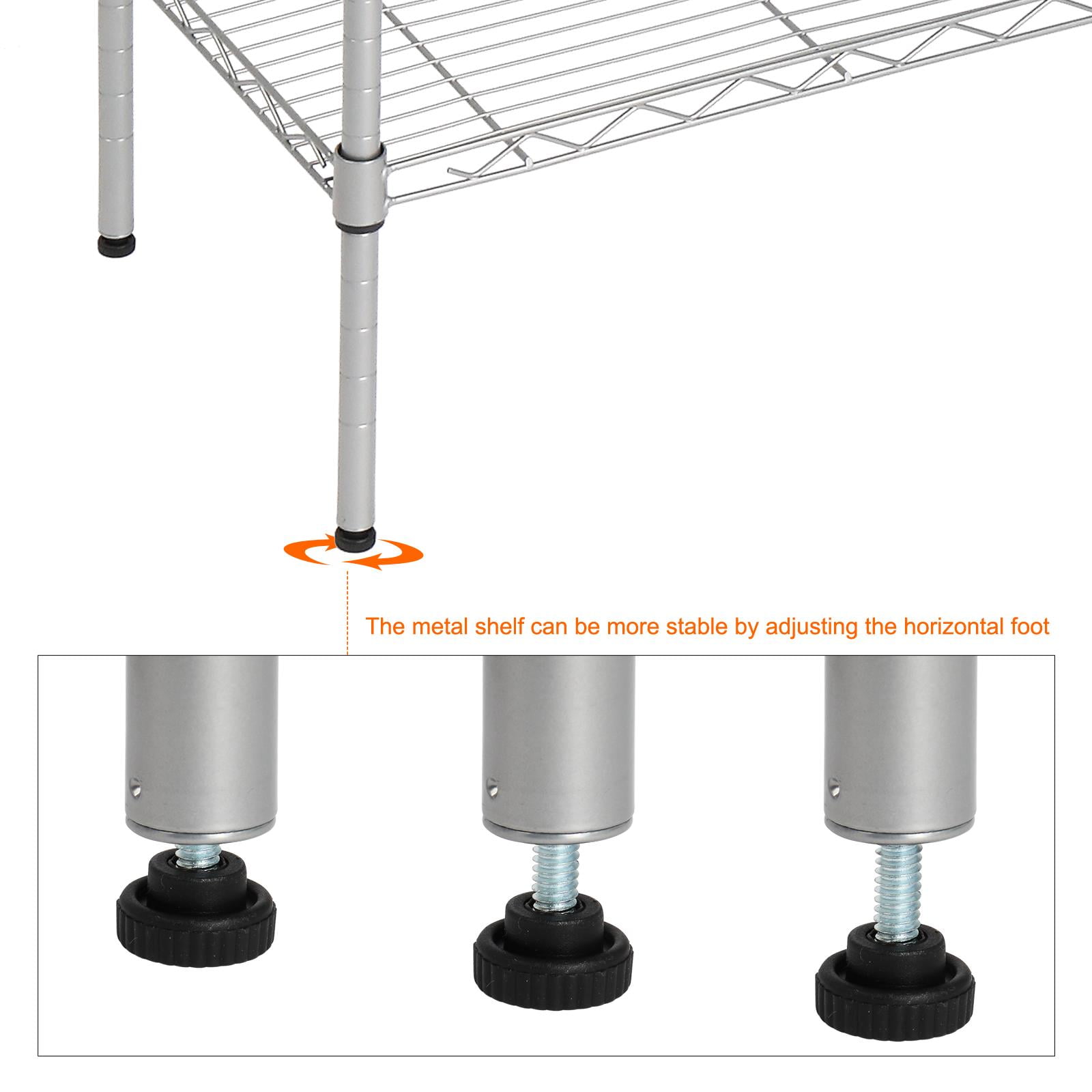 Muscle Rack UR301260PB5P-SV Silver Vein Steel Storage Rack