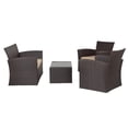 thumbnail image 3 of Afuera Living 4-Piece Outdoor Patio Conversation Set with Cushions in Beige, 3 of 11