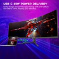 thumbnail image 6 of 49 inch Curved Monitor with Remote, 165Hz WDQHD(5120 x 1440p) 5K Ultrawide Gaming Monitor R1500, HDR400, 3000:1 Contrast, sRGB 100%, USB-C, FreeSync, PIP/PBP, Built-in Speaker, HDMI 2.1 & DP 1.4, 6 of 9