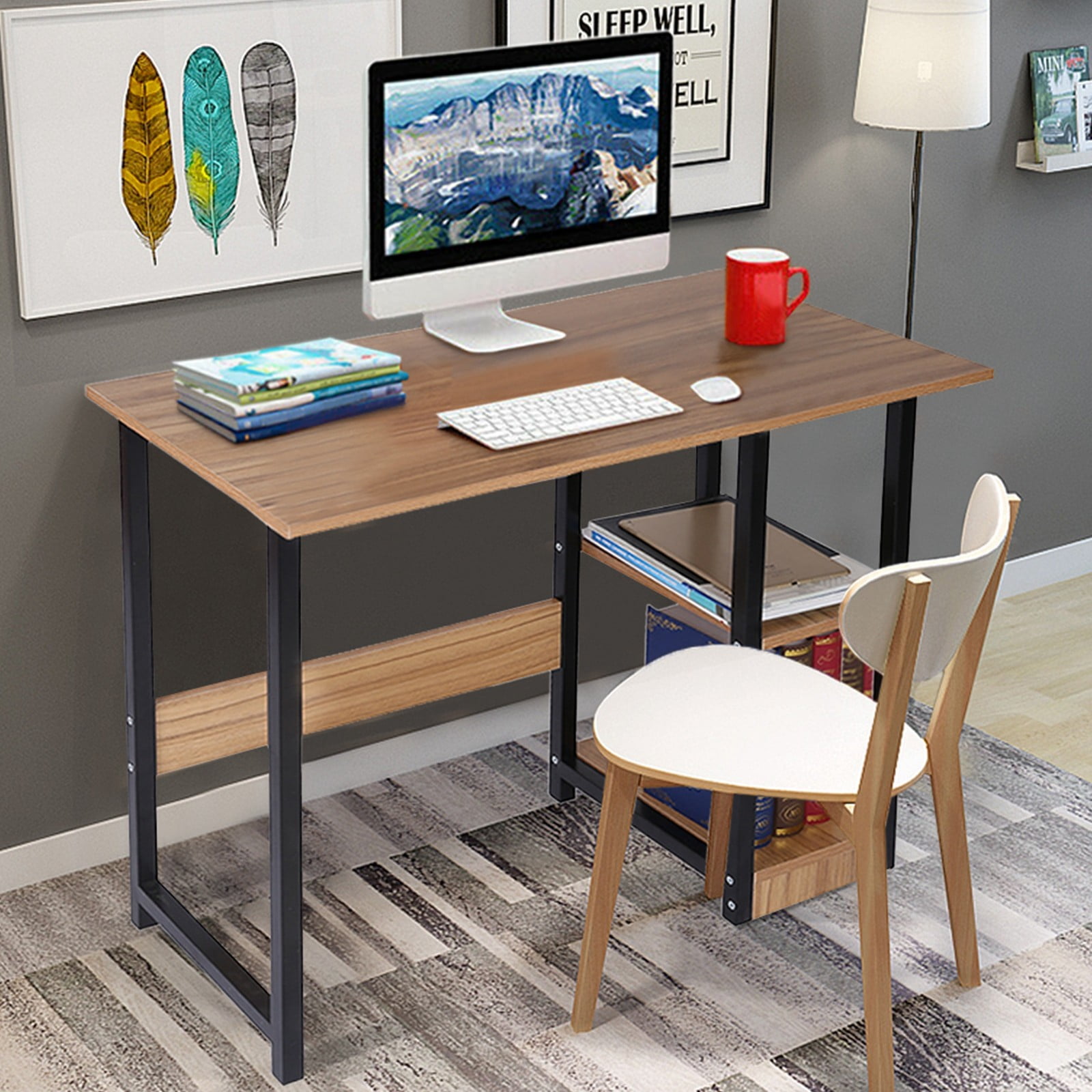 Details about   Computer Desk PC Laptop Table Study Workstation Writing Home Office Table New 