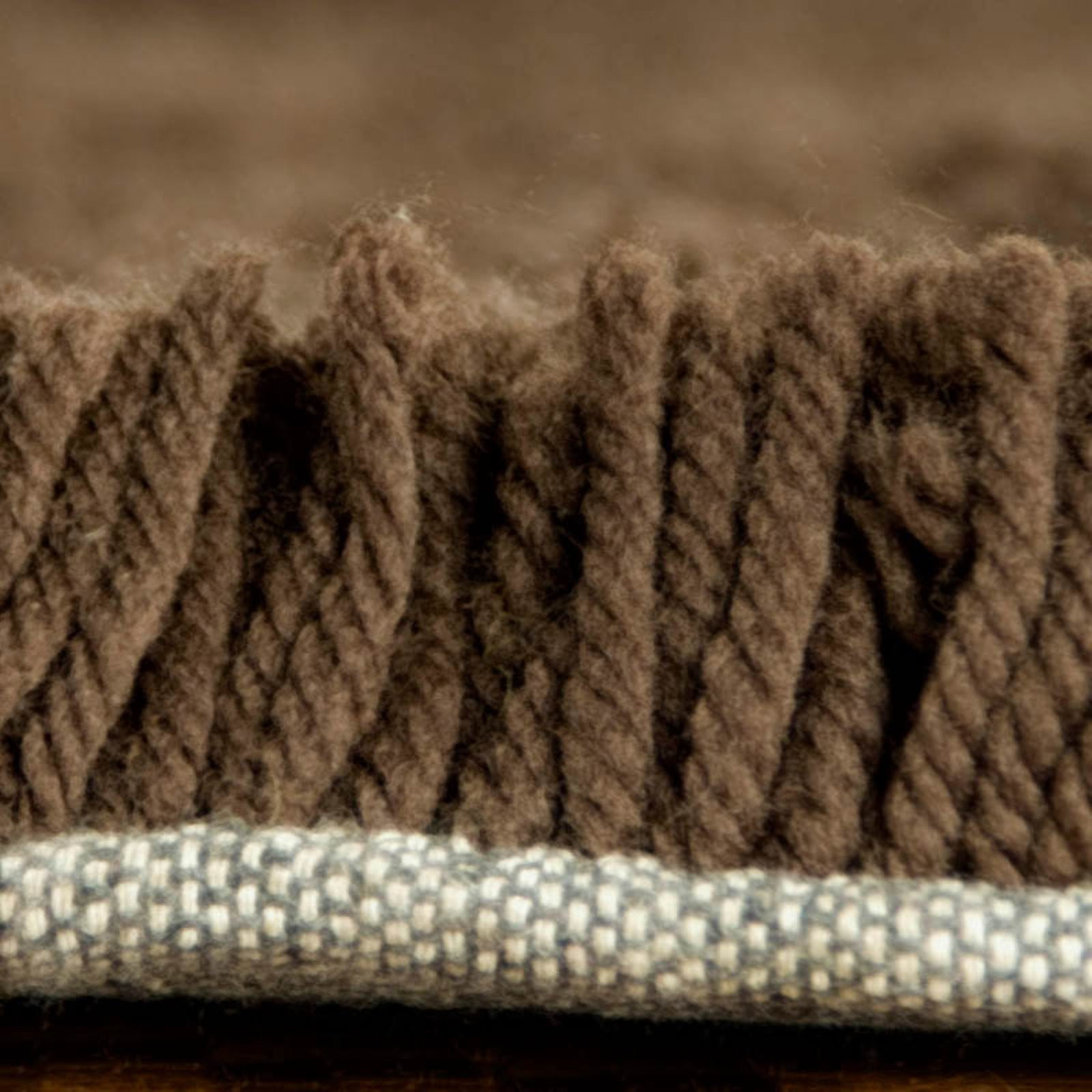 SAFAVIEH Glen Solid Plush Shag Area Rug, Chocolate, 8'6" x 11'6"