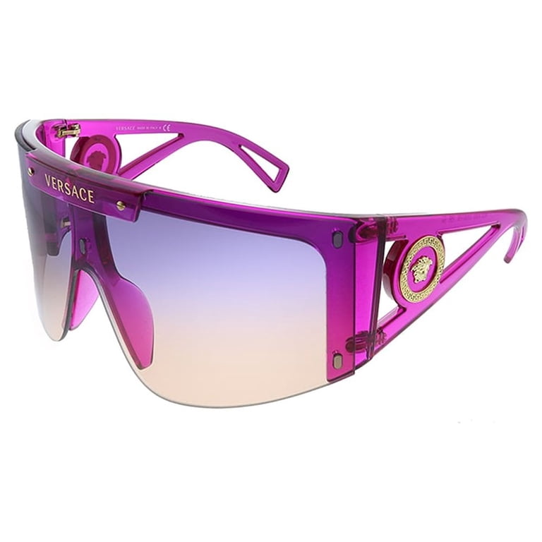 Versace VE 4393 Plastic Womens Shield Sunglasses Transparent  display picture 1