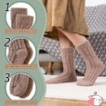 thumbnail image 5 of Womens Fuzzy Socks Fluffy Warm Slipper Winter Comfy Thermal Cozy Plush Sleep Home Cabin Socks, 5 of 6