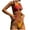 Orange, variant on Swim Suits for Women 2025 One Piece Sexy Womens Bikini Sets Trendy Womens Swimwear 2 Piece Beach Wear for Women over 50 Sexy Mesh High Neck