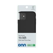 onn Dual-Layer Phone Case for iPhone 11 / iPhone XR - Black