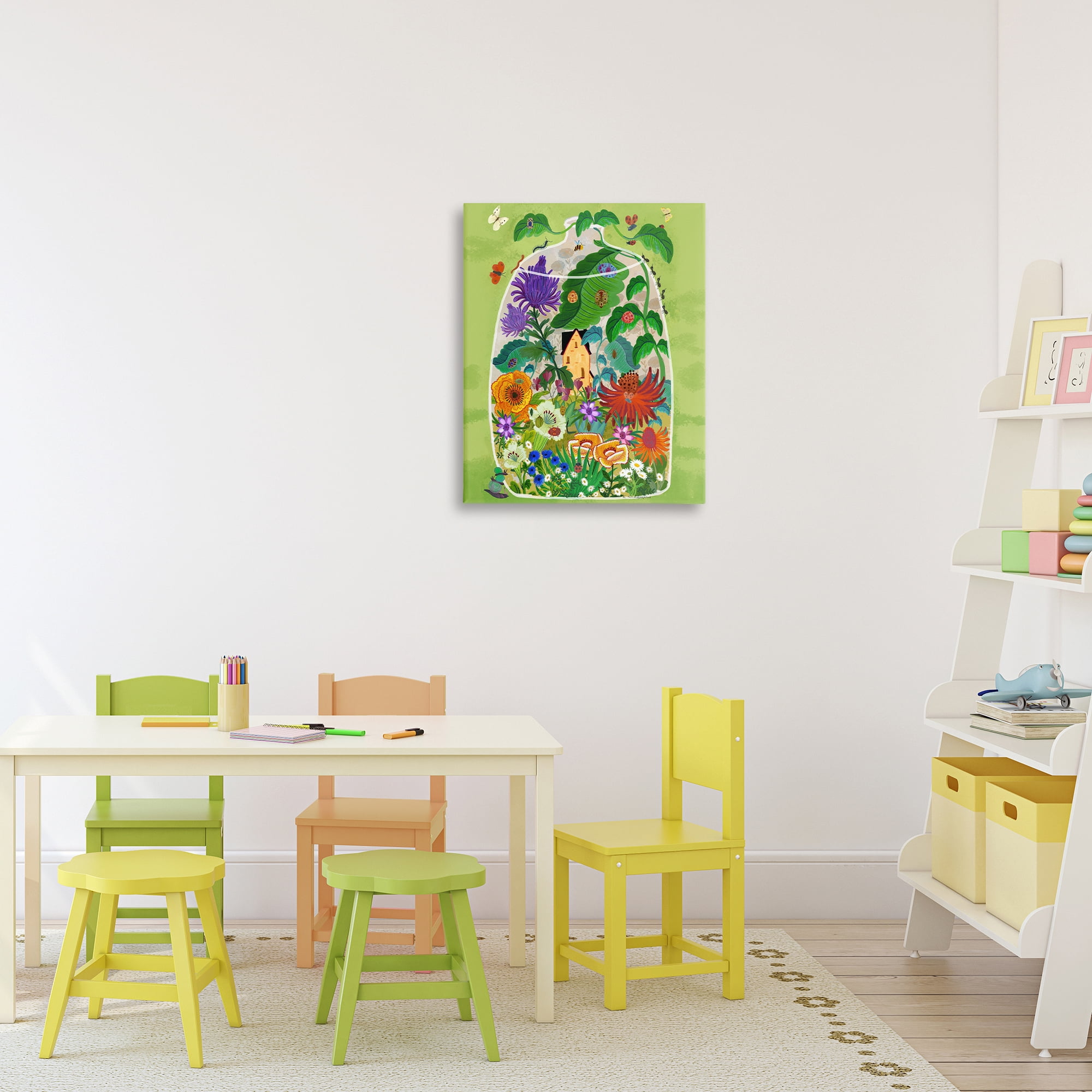 Stupell Industries Terrarium Bug Garden Canvas Wall Art, design by Kay Widdowson