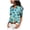 Blue, variant on vigerkar Palm Trees Print Blouses for Women Dressy Casual, Summer Short Sleeve Collared V Neck Tops (Pink, 3XL)
