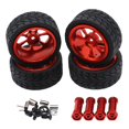 thumbnail image 4 of rc neumáticos deriva coches ruedas de coche 4pcs 1/14 RC Neumáticos De Coche Neumáticos Y Ruedas Para Wltoys 144001 W / 12mm Hex Red rojo Magideal rc neumáticos deriva coches ruedas de coche, 4 of 6