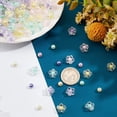 thumbnail image 3 of Kit de 320 cuentas para hacer joyas, cuentas acrílicas transparentes con forma de flor, cuentas de vidrio perlado para pulseras, collares y joyas., 3 of 6