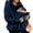 Royal Blue, variant on Baby Carrier Fleece Hoodie, Warm Sherpa Babywearing Sweatshirt with Integrated Front Pouch, Full Zip Hooded Jacket with Cozy Plush Lining, Maternity Hoodie for Fall Winter Walking and Daily Outings