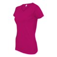 thumbnail image 2 of LAT Women's V-Neck Fine Jersey T-Shirt - 3507, 2 of 5