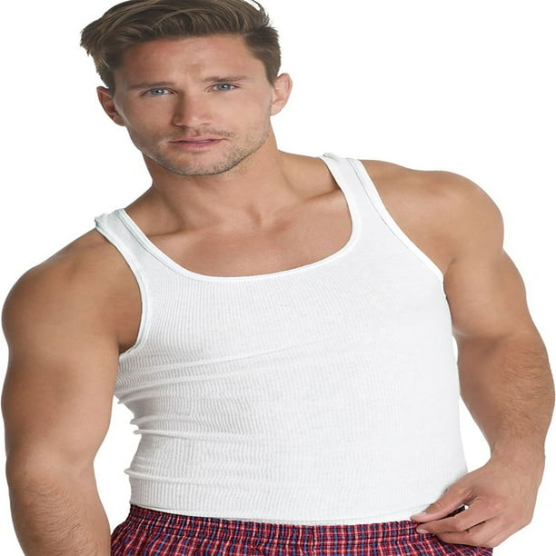 Hanes Hanes Men's Traditional Fit Ribbed Tank (7Pack), Style 7990W7