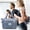 Blue, variant on HOARBOEG Household Travel Shoulder Bag Large Capacity Storage Bag Oxford Cloth Handbag for UNISEX with Zipper, 11*16.5*8.7in Black