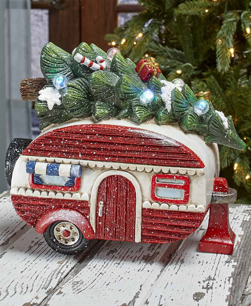 The Lakeside Collection Retro Lighted Holiday Camper