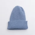 thumbnail image 2 of MEICHEN Beanie for Pretty Women Fashion Women's Autumn and Winter New Versatile Casual Knitted Woolen Hat Winter Accessories Blue, 2 of 3