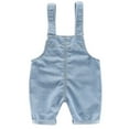 thumbnail image 2 of Toddler Kids Baby Boy Girl Bib Overalls Suspender Pants Solid Straps Trousers Denim Pants Halter Romper Jumpsuit Bottom Outfit,  0-3T, 2 of 6