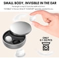 thumbnail image 2 of Smallest Invisible Earbuds Wireless Ear Buds Bluetooth in Ear Mini Discreet Small Tiny Earpiece Sleep Earbuds Hidden with Charging Case Headphones for Small Ears Work Sleeping Android, 2 of 7