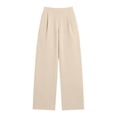 thumbnail image 6 of Favoffer Women Casual Yoga Jogger Pants Elastic Waist Stretchy Solid Color Slacks Relaxed Straight Leg Pants with Functional Pockets for Outdoor Daily, 6 of 8