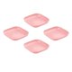thumbnail image 4 of Bandeja de almacenamiento de 4 piezas Práctico Durable Suministros de cocina decorativos Contenedor Vajilla Vajilla para picnic Café Oficina Sala de e Rosado BLESIY none, 4 of 8