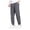 Grey, variant on Men's Summer Thin Ice Silk Quick Drying Ice Cool Slacks Air Conditioned Harlan Harbor Style Cargo Sports Leggings Harem Pants