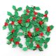 thumbnail image 3 of 100 piezas de tela con lentejuelas brillantes con láser, frutos rojos con hojas verdes, suministros para decoración de árboles de Navidad, accesorios de tela para manualidades, 3 of 5