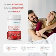 Juvenon Advanced BloodFlow-7 Nitro L Support Supplement – Maximum Circulation Formula and Daily Wellness – 3X Strength Capsules Helps Your Performance