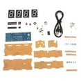 thumbnail image 2 of DYNWAVECA 4 Bits Digital Electronic Clock SCM Electronic Suite DIY s Welding Practice Learning s for School Training Lessons - Blue, as described, 2 of 10