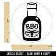 thumbnail image 2 of Delicious BBQ Barbecue Sauce Self-Inking Rubber Stamp Ink Stamper - Purple Ink - Medium 1 Inch, 2 of 7