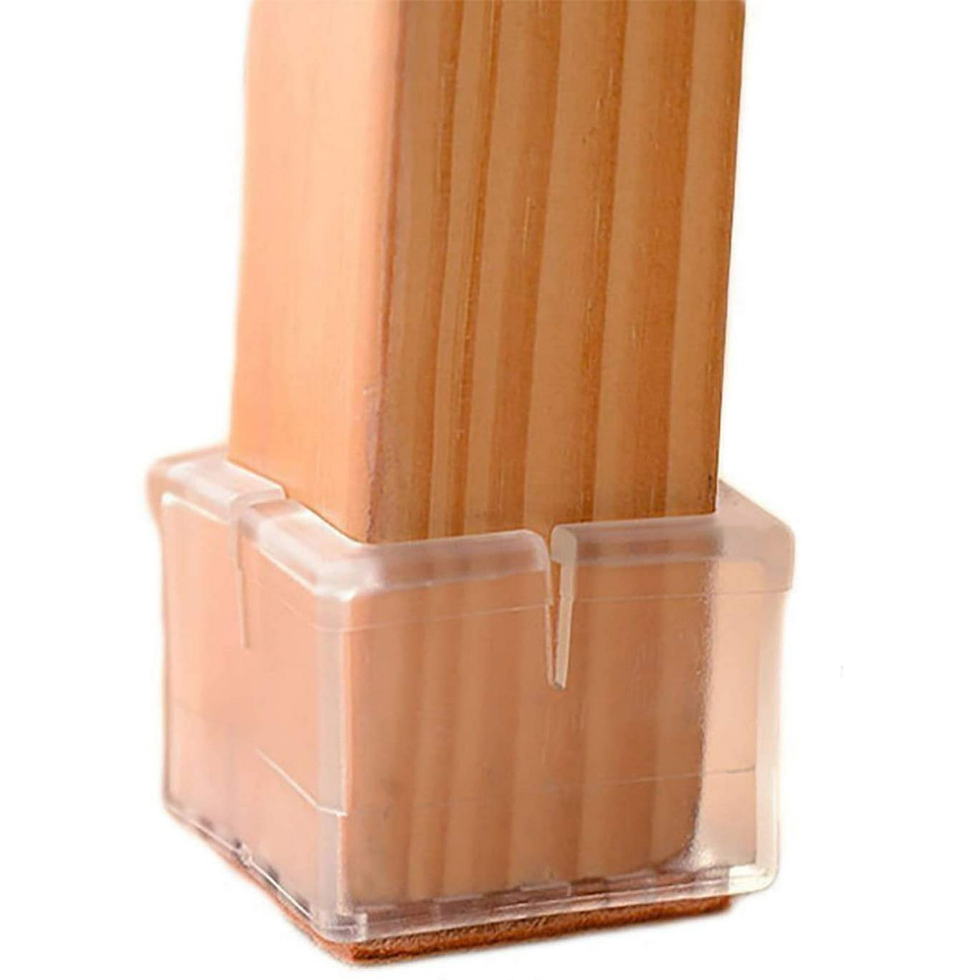 Chair Leg Floor Covers Square Silicone Chair Leg Caps Chair Cups for The Floors 8 Pack Square Length 1 1 4 to 1 1 2 Inches Walmart