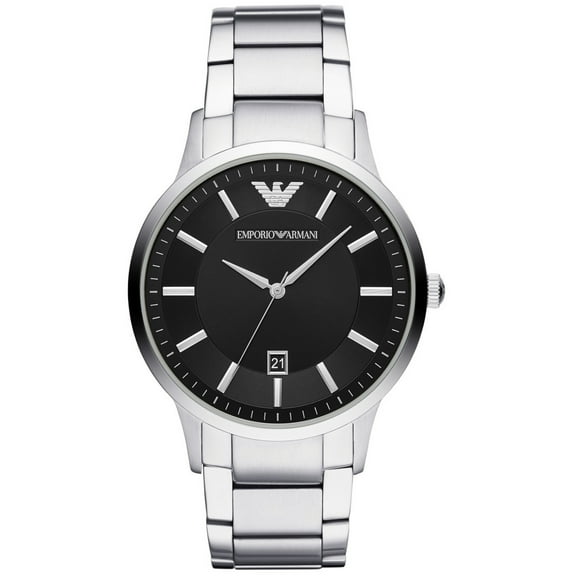 Emporio Armani Men's Renato Black Dial Watch - AR11181