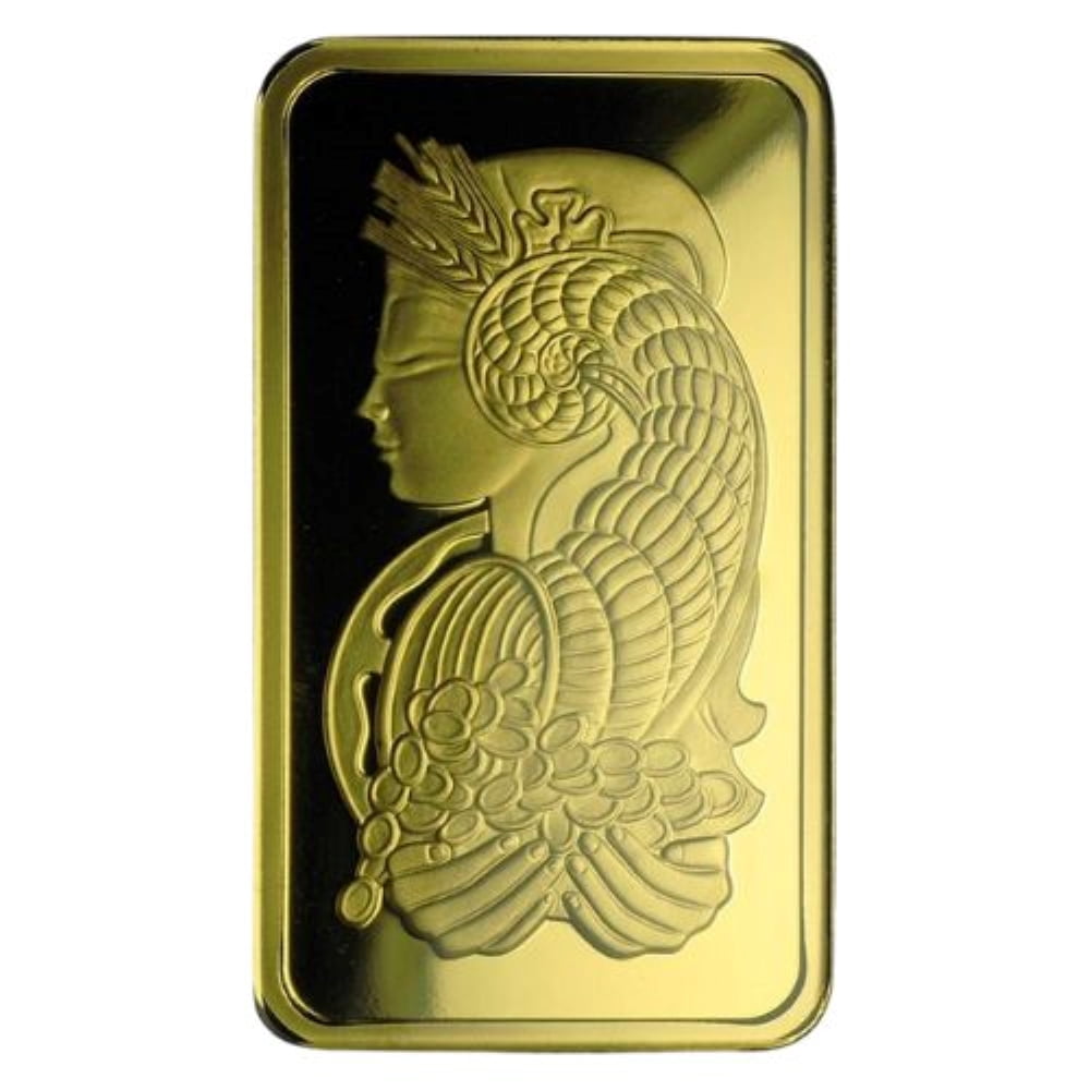 PAMP Suisse 50 Gram Gold Bar - Lady Fortuna (in Assay) Fine 0.9999