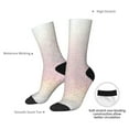 thumbnail image 4 of Cauagu Glitter Light Pearl Print Crew Socks for Women and Men,Adult Athletic Running Socks 1-Pair Sports Socks Work Gear Socks with Moisture Wicking, 4 of 6