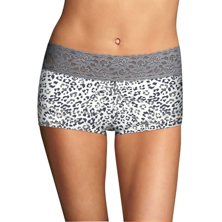 Maidenform Boyshort Panty Dream Cotton with Lace Women s Underwear Full Coverage 40859