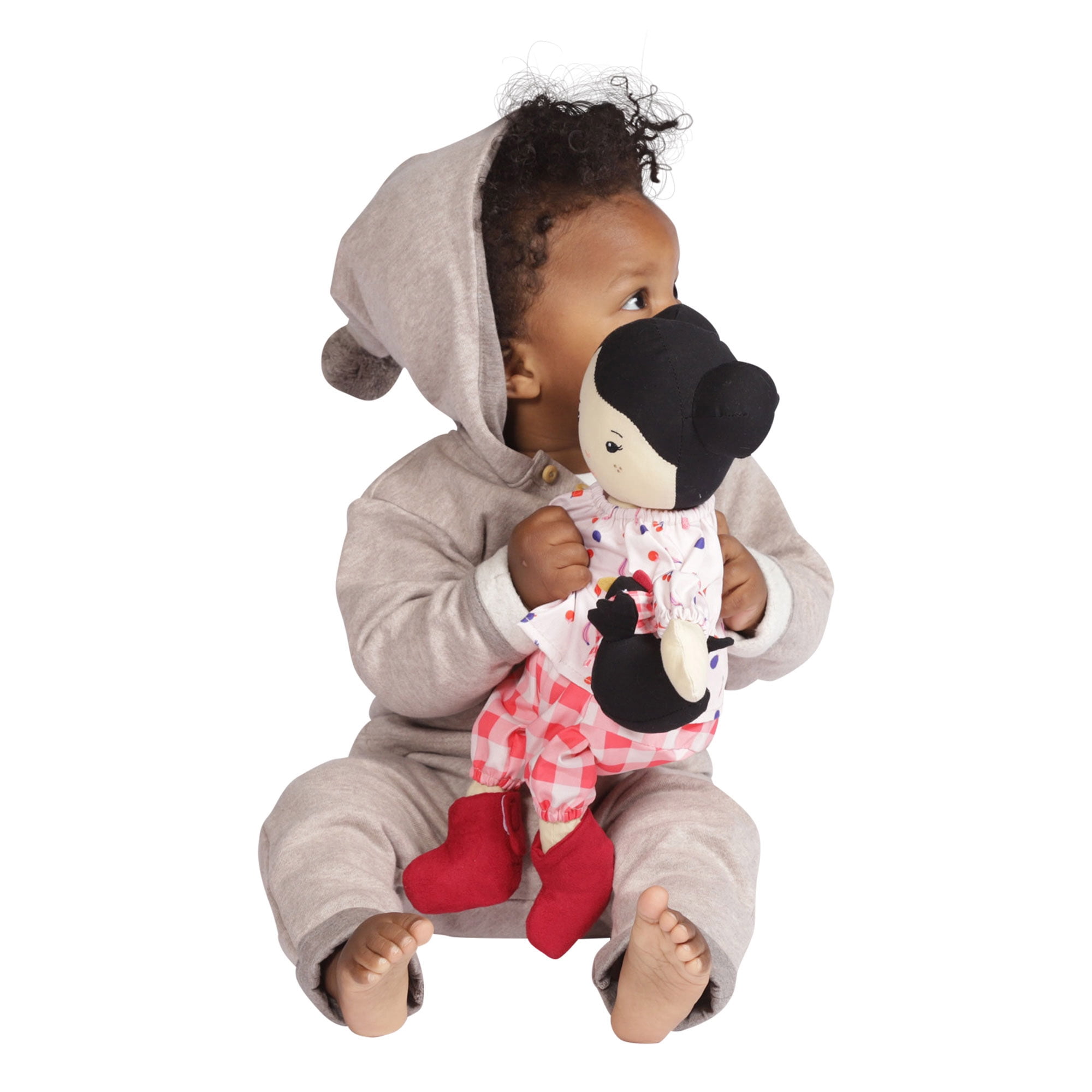 Manhattan Toy Playdate Friends Nico Machine Washable and Dryer Safe 14 Inch Doll with Mini Rooster Stuffed Animal