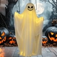 thumbnail image 3 of sunsanly Halloween Ghost Decoration Outdoor Indoor Ghost Stand with String Lights Spooky Ghost Decor for Yard Front Porch Halloween Party Display, 3 of 8