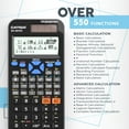 thumbnail image 3 of CATIGA SS-991EX Scientific Calculator with Advanced 550 Functions- Solar & Battery Powered, Multi-Function, High School & College Math, Trigonometry, Statistics, Algebra, Durable, Large Display, 3 of 7