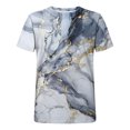 thumbnail image 5 of Qertyioot Hommes Imprimer Manches Courtes Col Rond T-shirt Casual Mode Manches Courtes Été Clair, 5 of 5
