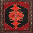 thumbnail image 1 of Ahgly Company Machine Washable Indoor Square Traditional Dark Brown Area Rugs, 7' Square, 1 of 7